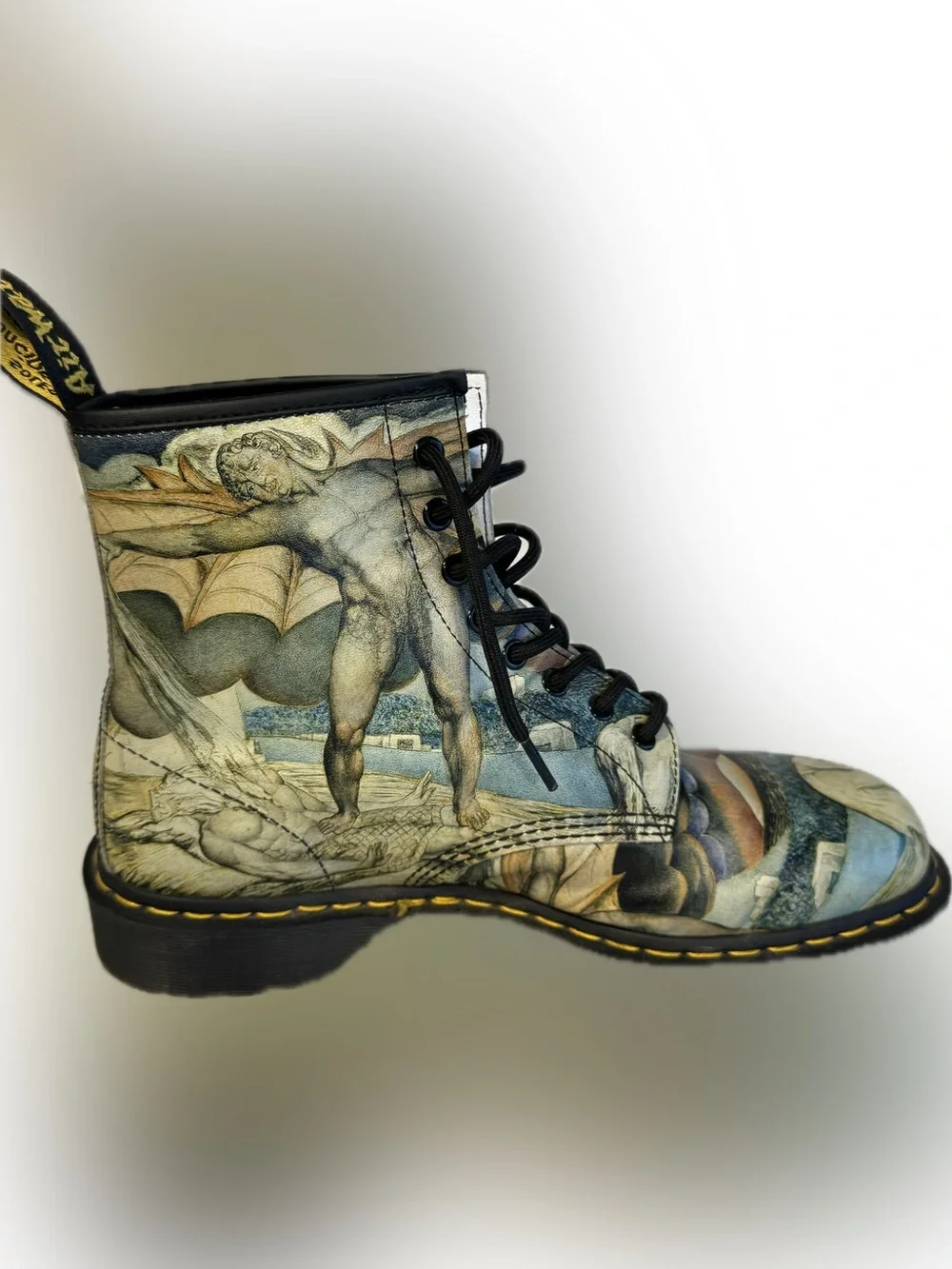 Rare Dr. Martens 1460 William Blake Art Print Boots Men’s US 11 EU 45 Surreal - Picture 4 of 9